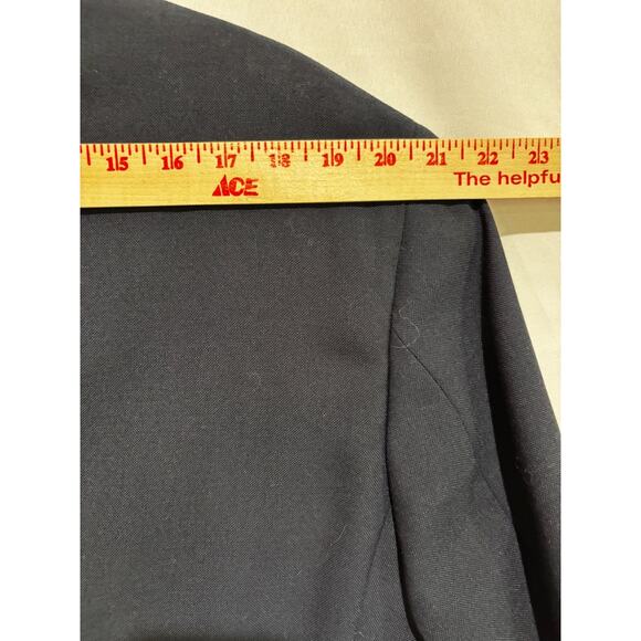 Vtg Palm Beach 42R Navy Blue Hopsack Gold Button Wool Blazer Jacket Sport Coat - Picture 10 of 12